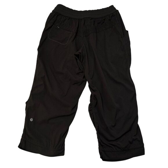 Lululemon Original Vintage Dance Studio Crops Dark Brown Size 6 - Picture 5 of 7